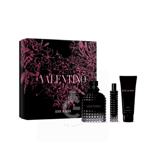 VALENTINO BORN IN ROMA 3本セット Valentino Uomo Born In Roma 3 Piece Gift Set 100ml / 3.3 Fl.oz.